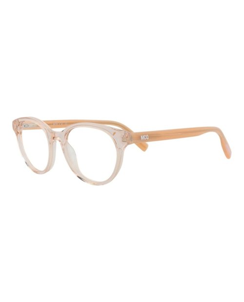 McQ Alexander McQueen Round Oval Optical Frames - Nude Pink Transparent (Mq0308O/30010809/004)