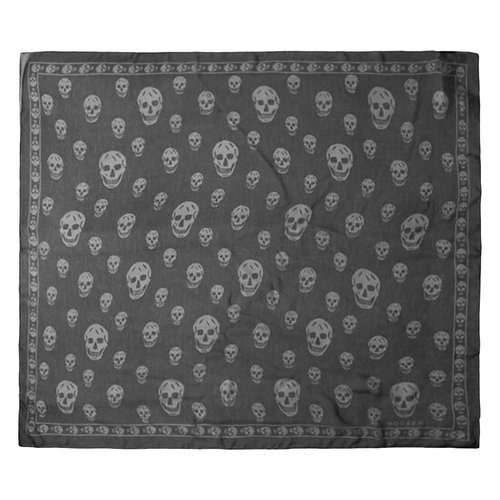 MCQ Skull Silk Scarf - 8078894Q0601061