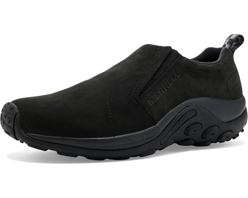Merrell Jungle Moc Nubuck Slip On - Black/Black - J00005106/J00005106W