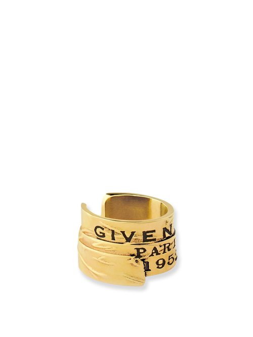 Metal Givenchy Tape Earcuff With Gold Finishes - BF116HF003-966