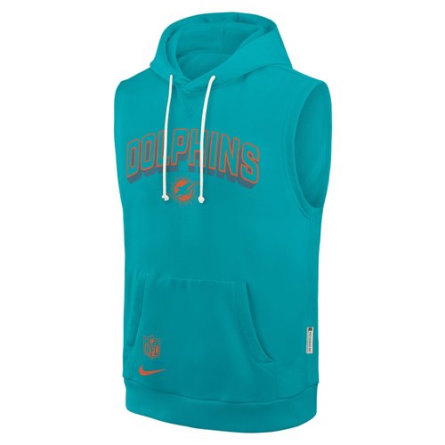 Miami Dolphins Sideline Nike Dri-FIT NFL Sleeveless Pullover Hoodie - Green - 03B43GT9P-B27