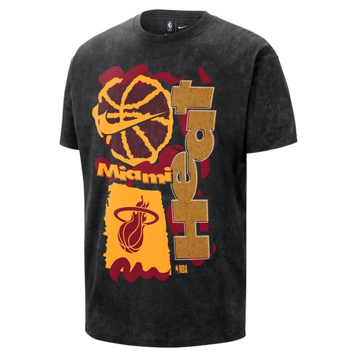 Miami Heat Courtside Nike NBA Max90 T-Shirt - Black/Black - HQ9361-011