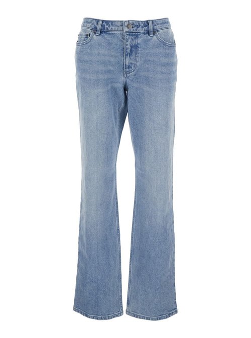 MICHAEL Michael Kors Blue Jeans With Belt Loops And Logo Plaque On The Rear In Denim - MR6908CEB1908