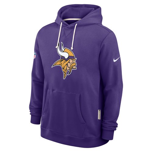 Minnesota Vikings Initial Home Sideline Nike Dri-FIT NFL Pullover Hoodie - Court Purple - 03AZ51L9M-A0M