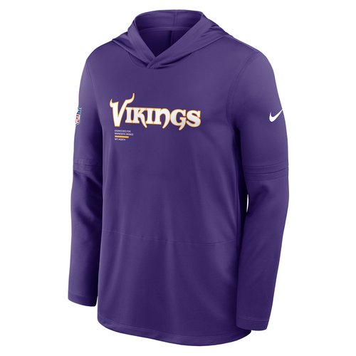 Minnesota Vikings Pure Fury Sideline Nike Dri-FIT NFL Long-Sleeve Hooded Top - Purple - 03B951L9M-P8B