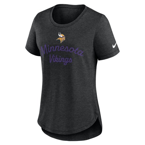 Minnesota Vikings Script Nike NFL T-Shirt - Black - NKMV00H9M-EVH