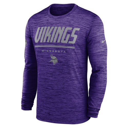 Minnesota Vikings Sideline Team Issue Velocity Nike Dri-FIT NFL Long-Sleeve T-Shirt - Purple - 02EQ51L9M-CH4