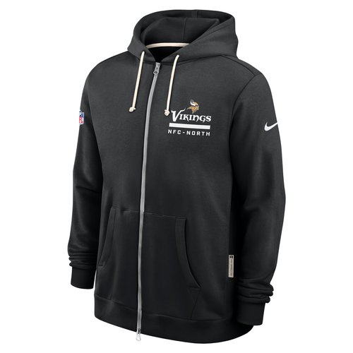 Minnesota Vikings Utility Player Sideline Nike Dri-FIT NFL Full-Zip Hoodie - Black - 03AV00A9M-2FB