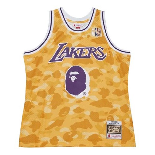 Mitchell & Ness x A Bathing Ape Swingman Camo Jersey - Gold - 203466567