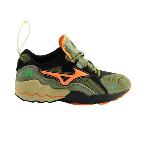 24 Karats x mita x Mizuno Wave Rider 'Olive Green Orange