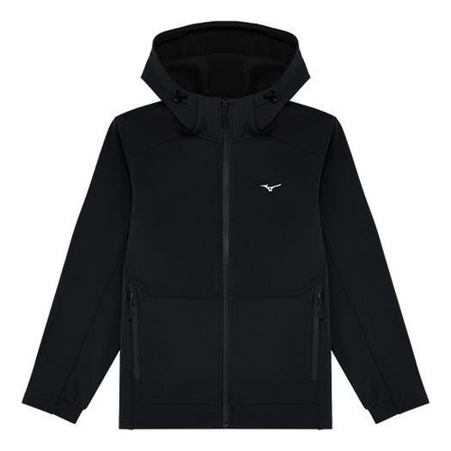 Mizuno Essentials Logo Windbreaker Jacket - Black - K2CE41D1