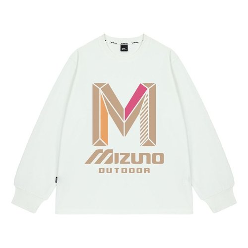Mizuno Graphic Casual Long Sleeve T-shirt - White - A2CA2A80