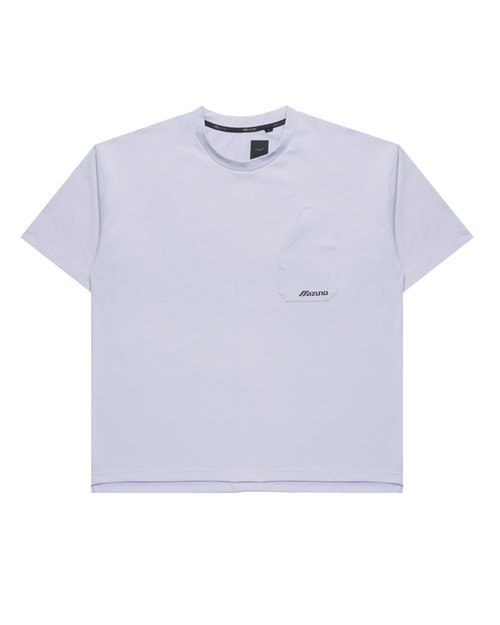 Mizuno Chest Pocket Crewneck T-shirt - Purple - B2GAC012-69
