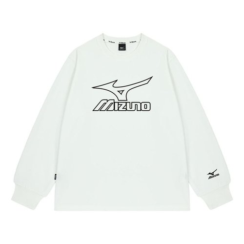 Mizuno Logo Graphic Long Sleeve T-shirt - White - A2CA2A08