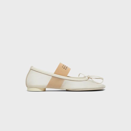 MM6 Maison Margiela Anatomic Numeric Ballerina - Bleached Sand - SWZ0101P7138T2073