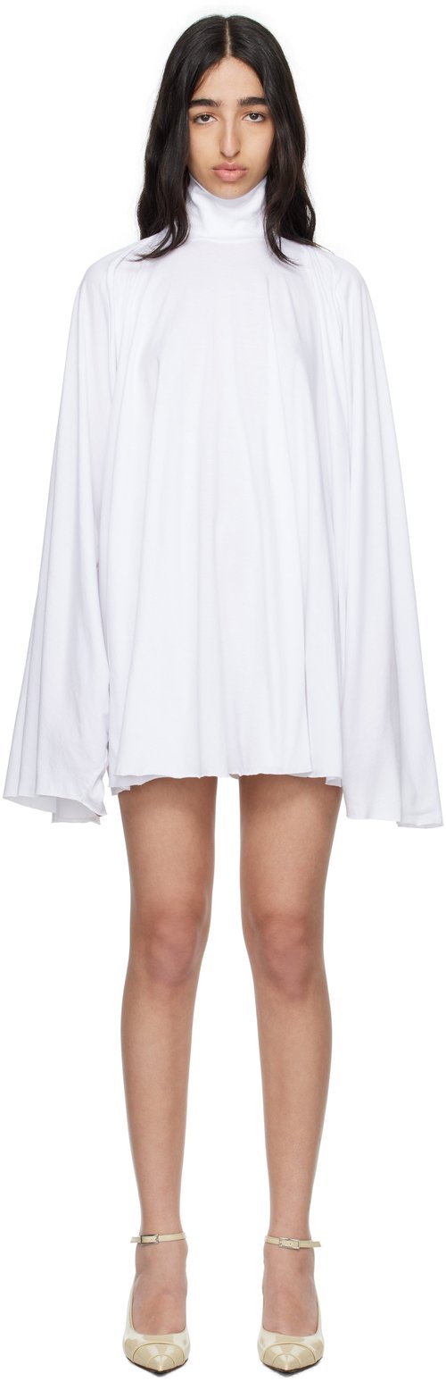 MM6 Maison Margiela Basic Jersey Minidress - White - S62DA0038 M20115100
