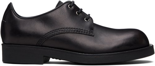 MM6 Maison Margiela Black Lace-Up Derbys - T8013 Black - SH1WQ0007 P7431