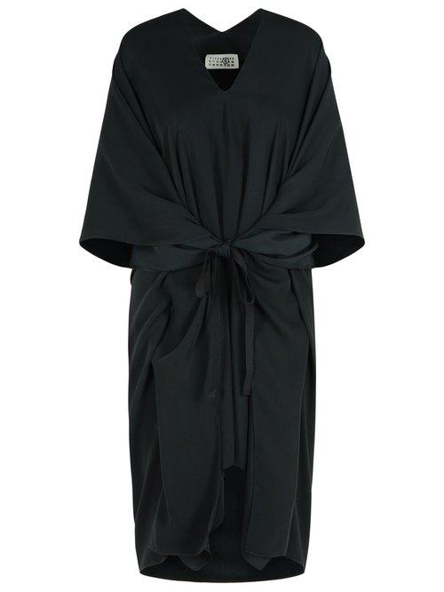 MM6 Maison Margiela Black Polyester Dress - S52DD0069S43455_900