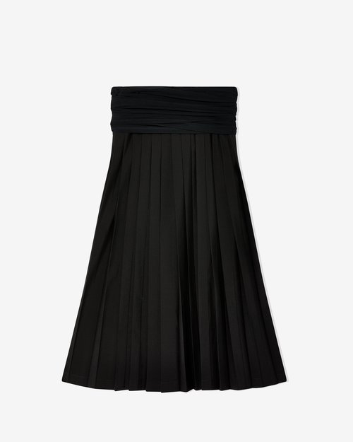 MM6 Maison Margiela Black Wool Skirt - Off Black - S62MI0036M35436_899
