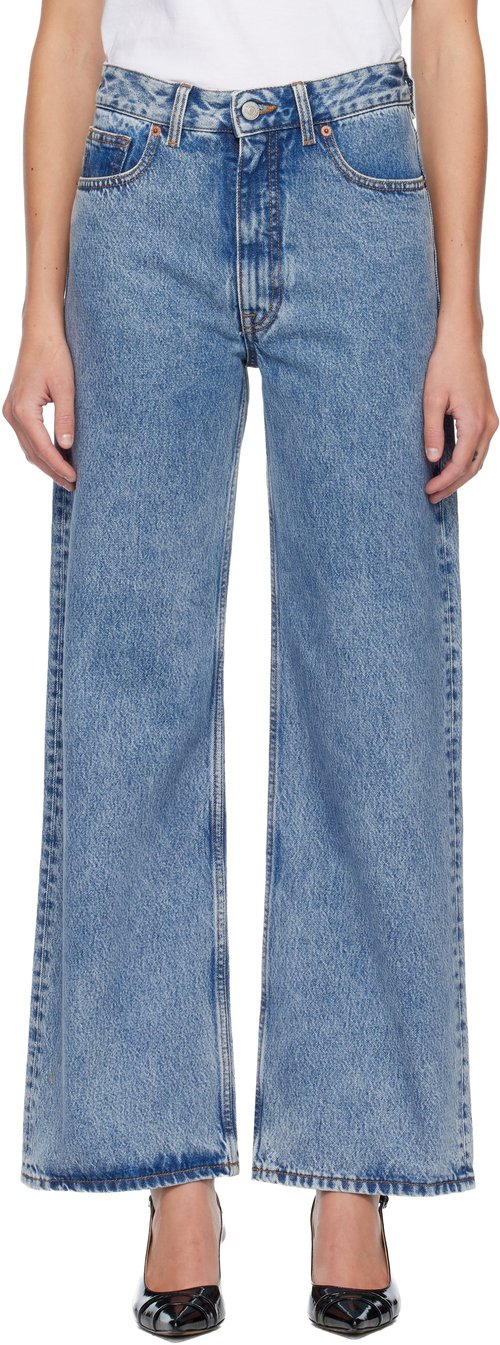 MM6 Maison Margiela Blue 5 Pockets Jeans - Medium Blue - S62LB0202 M30018969