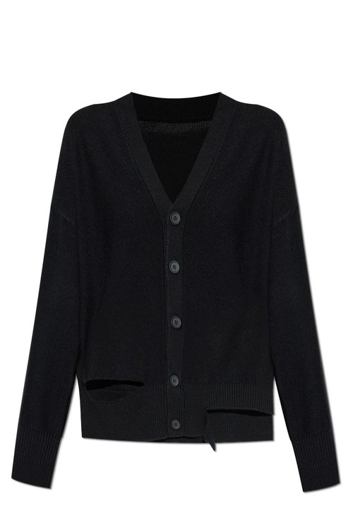 Mm6 Maison Margiela Cardigan With Wool Trim - S52HP0026_M13044900