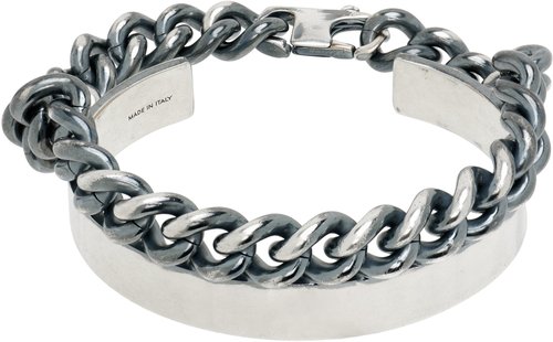 MM6 Maison Margiela Chain Cuff Bracelet - Brunito - SM6UY0109P8884954