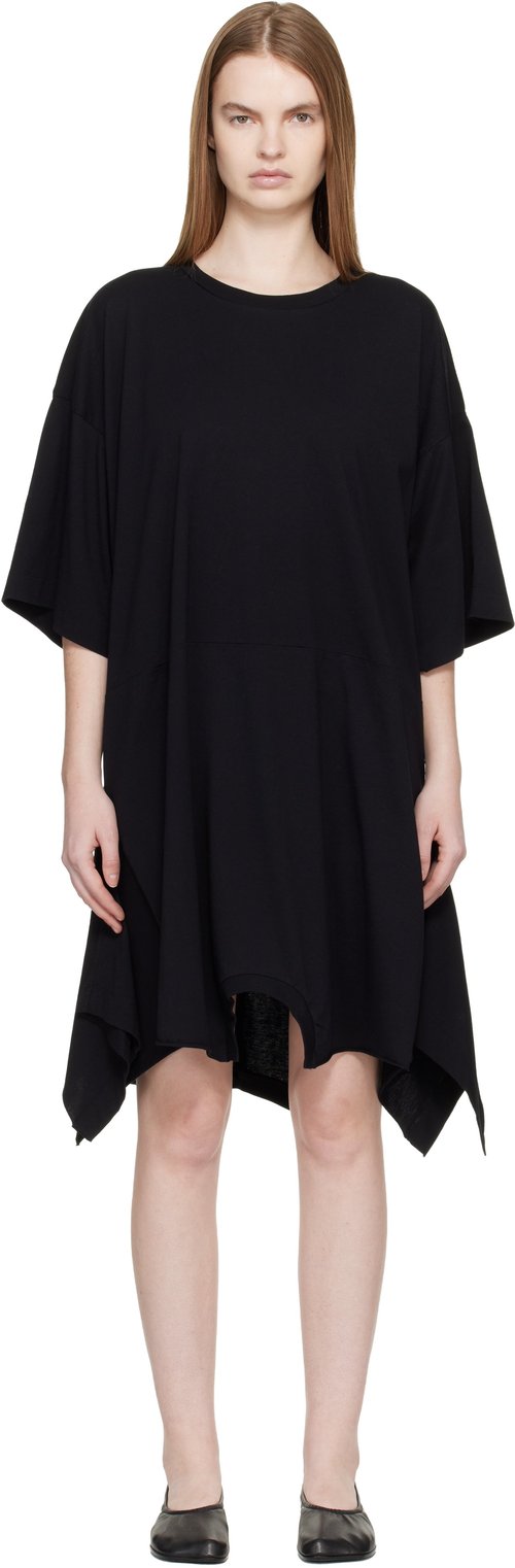 MM6 Maison Margiela Cotton Jersey Midi Dress - Black - S52CT0795 M20170900