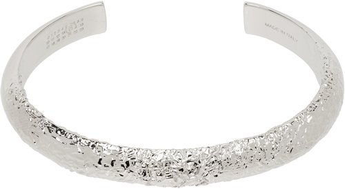 MM6 Maison Margiela Cuff Bracelet - Brushed Palladio - SM6UY0107P6622956