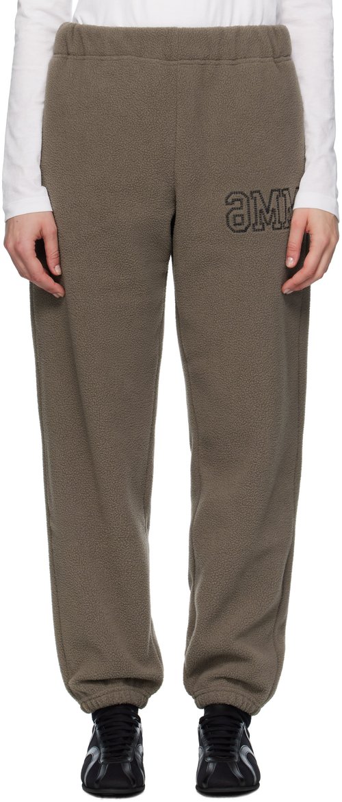 MM6 Maison Margiela Fleece Sweatpants - Taupe - S52KA0550 M20126809