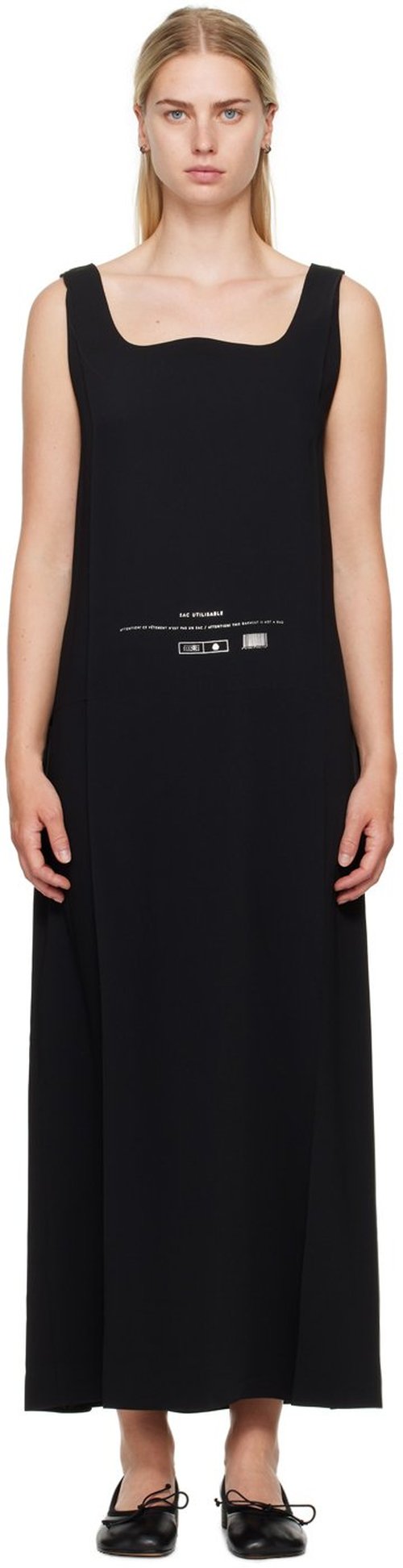MM6 Maison Margiela Fluid Maxi Dress - Black - S52DG0014 S37977900
