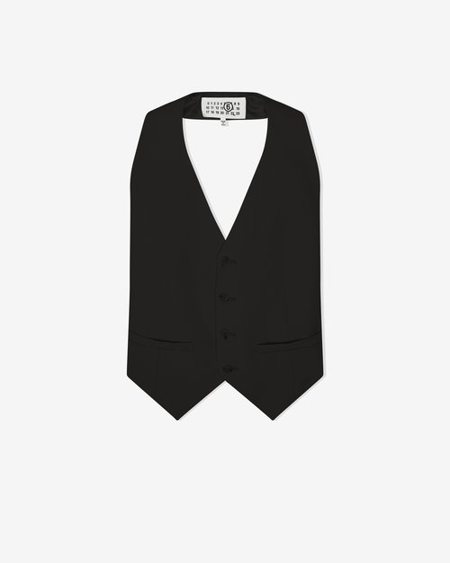 MM6 Maison Margiela Gilet - Black - S52FB0104M35436900