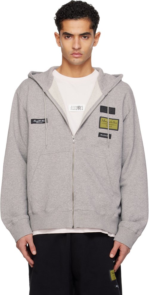 MM6 Maison Margiela Sweat Jacket - Light Grey Mela - SH0HG0007M25025853M