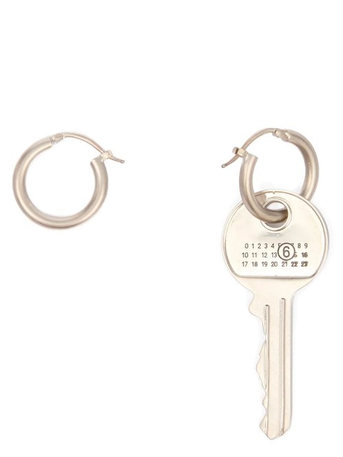 MM6 Maison Margiela Key Earrings - Glazed Palladium - SM6VG0111P7105952
