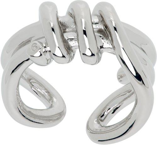 MM6 Maison Margiela Knotted Ring - Polished Palladi - SM6UQ0112P8858951