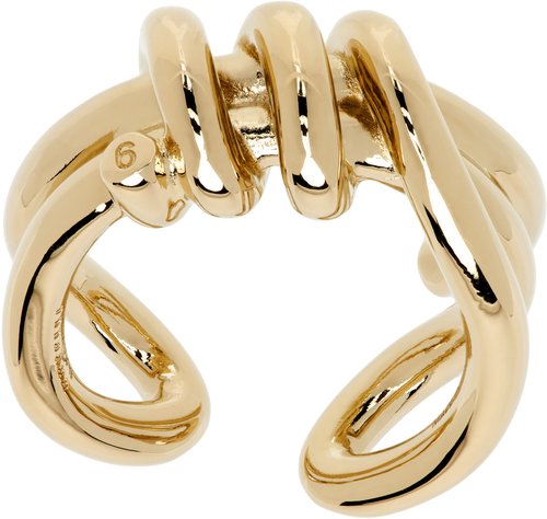 MM6 Maison Margiela Knotted Ring - Polished yellow - SM6UQ0112P8858950