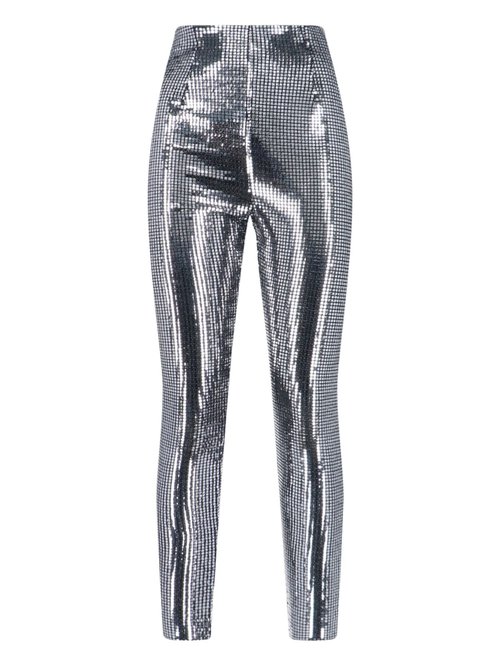 MM6 Maison Margiela Metallic Leggings - Silver - S52KA0560S23734_905