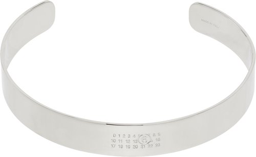 MM6 Maison Margiela Minimal Choker - Polished Palladi - SM6UU0091P6469951