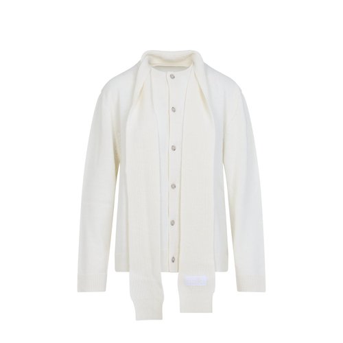 MM6 Maison Margiela Mm6 Wool Cardigan - DUO-3004885900020-S-S