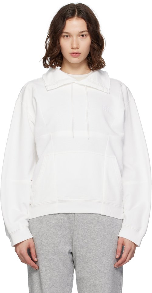MM6 Maison Margiela Off-White Collared Sweatshirt - Off White - S52GU0245 M25014101