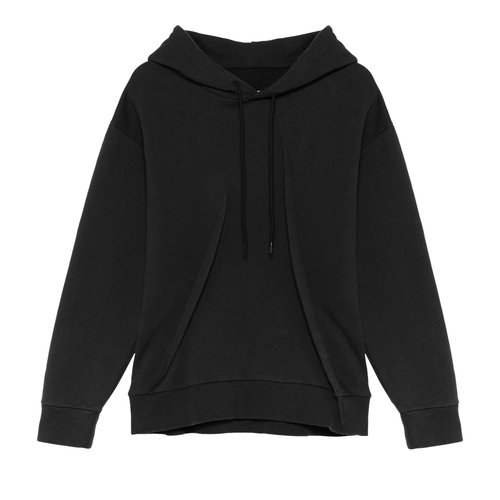MM6 Maison Margiela Pleated Jersey Hoodie - S52GU0236 M25014 899