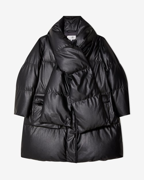 MM6 Maison Margiela Scarf Down Jacket - Black - S52AA0193S53057900