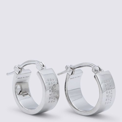 MM6 Maison Margiela Silver Brass Earrings - SM7VG0102SV0310951