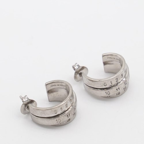 MM6 Maison Margiela Silver Metal Earrings - P6627 SM6VG0083 956