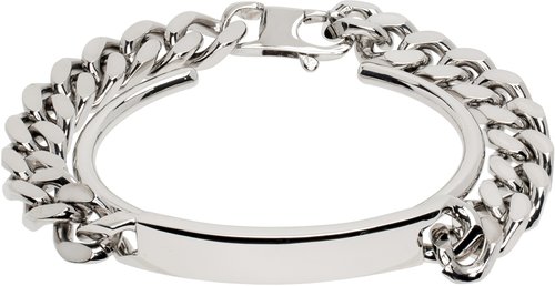 MM6 Maison Margiela Silver Tiered Bracelet - Polished Palladi - SM6UY0098P8371951