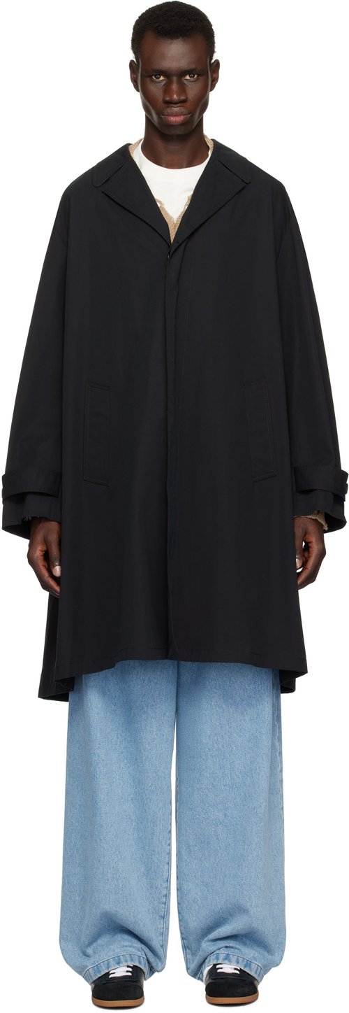 MM6 Maison Margiela Spliced Trench Coat 'Black' - S52AH0078