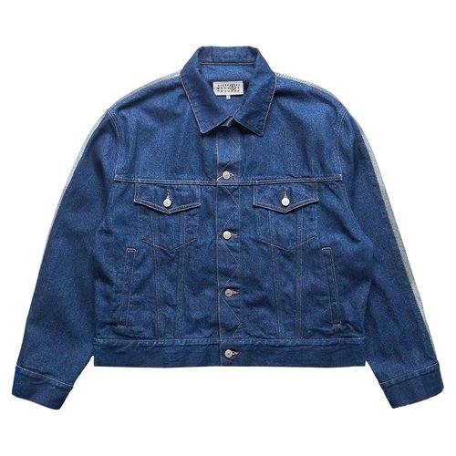 MM6 Maison Margiela Split Reversed Denim Jacket - SH0AM0038 M30018 470