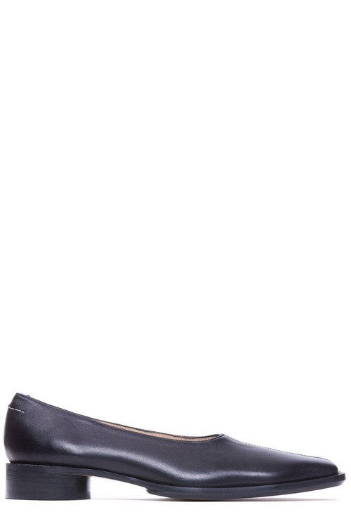 MM6 Maison Margiela Square Toe Slip-on Ballerinas - S66WZ0034P3628T8013