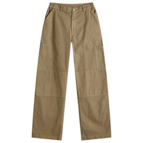 MM6 Maison Margiela Straight Leg Canvas Trouser - Green - SH0KA0029-S78548-706