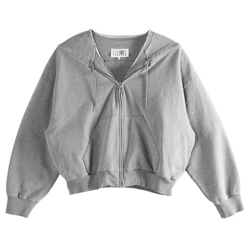 MM6 Maison Margiela Sweat Jacket - Grey Melange - S52HG0041S25337853M
