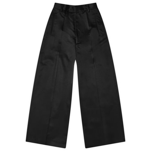 MM6 Maison Margiela Tailored Wide Leg Trousers - Black - S62KB0199-M35079-900